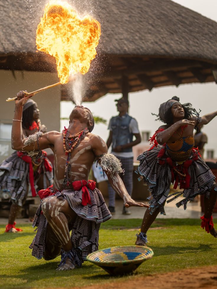 Cultural fire dance